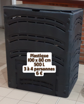 Acier galvanisé 54x71 cm - 120 litres 1 à 2 personnes  31€
